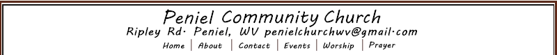 Welcome to Peniel Community Church!